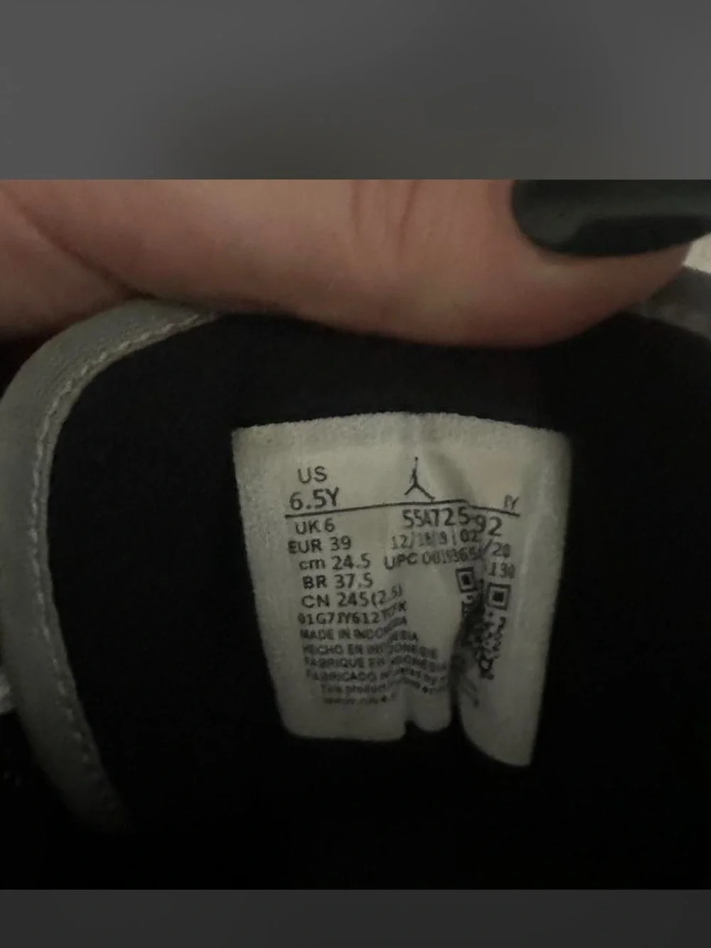 Jordan Mid-Top Sneakers in White, Black and Gray